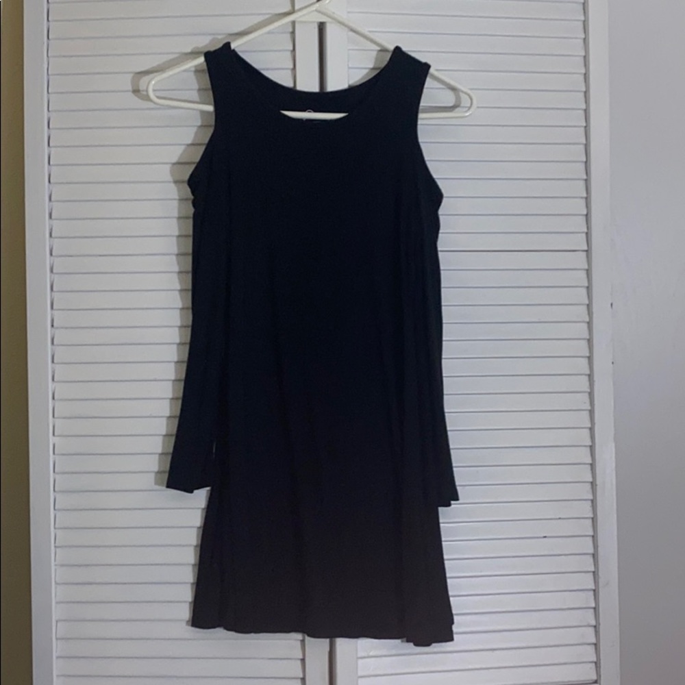 Casual kids black dress